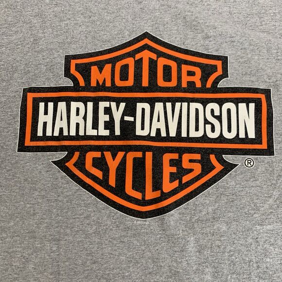 Harley-Davidson Motorcycles T-Shirt Men L Gray Crewneck Las Vegas Dad American - Picture 3 of 6